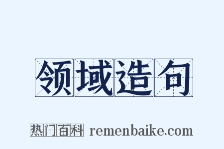 领域造句是什么意思的图片